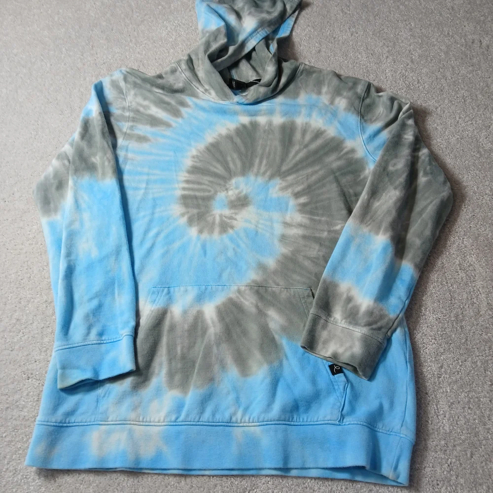 Art Class Blue and Gray Tie-Dye Hoodie Kids Unisex XL (16)